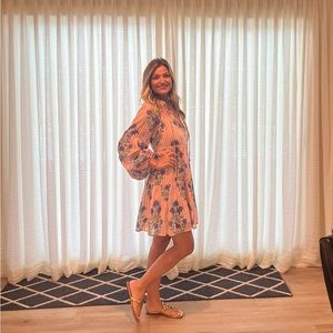 Oliphant dress size L Large floral striped. Beautiful!